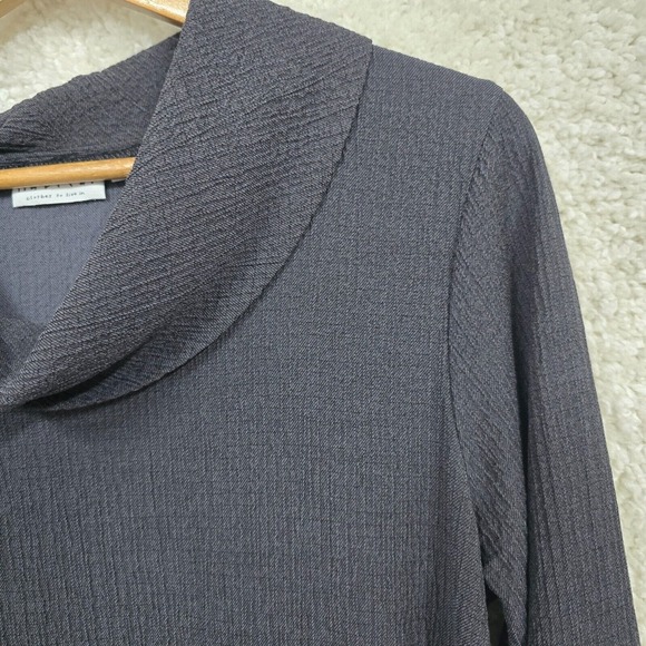Habitat Clothes To Live In Shirt Womens Large Gray Cowl Neck Long Sleeve Minimal - Picture 3 of 12